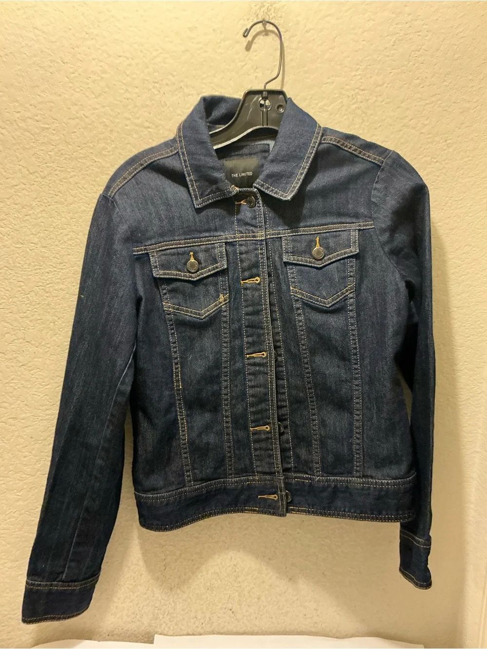 The Limited Dark Blue Denim Jean Jacket - Women's